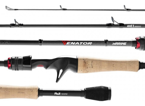Caña Marine Sports Venator 2 Tramos 1,83mts 12-17lbs Baitcast VNT-C602MF