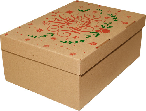 Cajas De Cartón Para Regalo De Navidad X12unds 32x23x13 