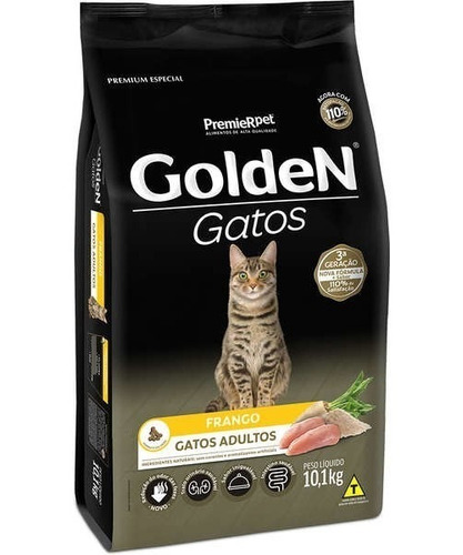 Ração Golden Gatos Adultos Frango 10kg
