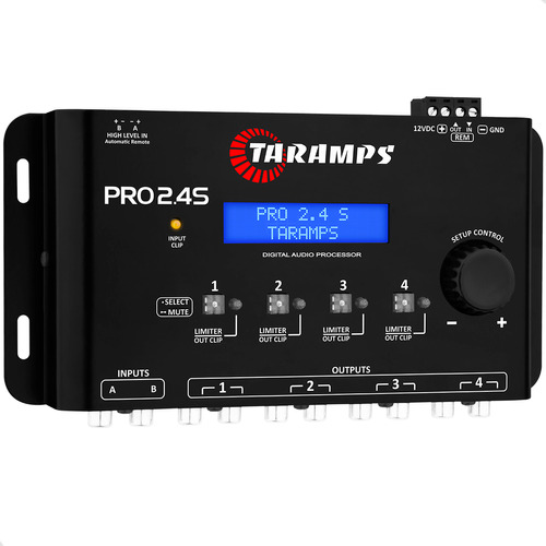 Taramps Processador Áudio Digital Pro 2.4s 4 Saídas Rca Fio