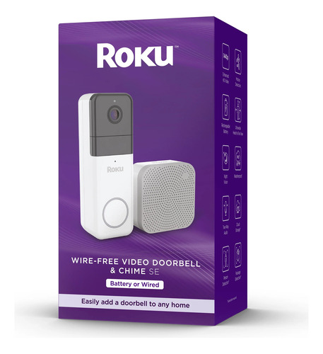 Timbre Y Timbre Video Con Cable Roku Smart Home.