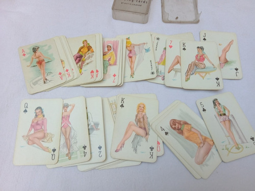 Antiguas Cartas Naipes Darling Playing Cards Erotica 50-60