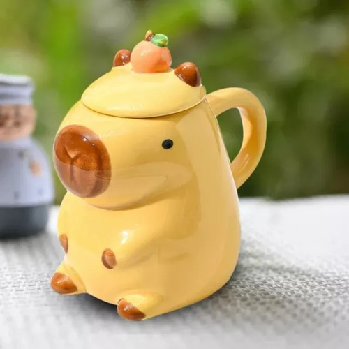 2 Xícaras De Café De Cerâmica De Capivara Criativa Fofa