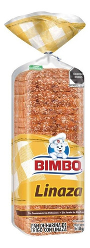 Pan Integral Bimbo Con Linaza 610 Gr