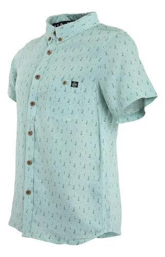 Camisa Kids Light Blue Palm