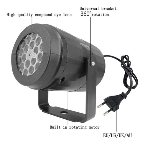 Proyector De Luz Navideña Con Forma De De Colores Para El