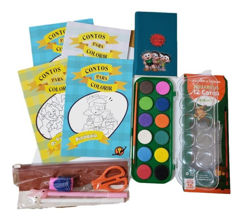 Imagem 1 de 5 de Colorir Kit Infantil 03 - Brincando E Colorindo