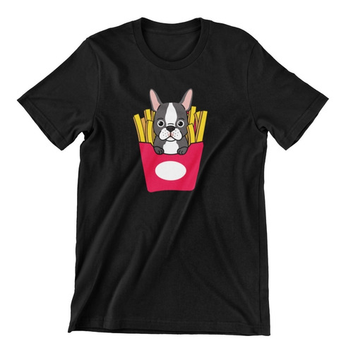 Polera Perros - Perro Papas Fritas  - 100% Algodon