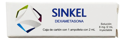 Sinkel Dexametasona 8 Mg/2 Ml Inyectable 1 Amp. 2 Ml Dankel