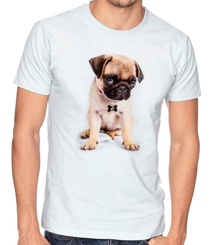 Playera Camiseta Hombre Niño Pug Mascota Perro 882