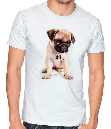 Playera Camiseta Hombre Ni o Pug Mascota Perro 882