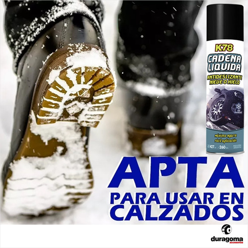 Imagen 2 de 6 de 4 Cadenas Liquida Para Nieve Antideslizante Grande 440cc