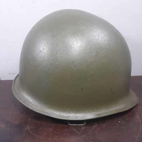 Imagem 3 de 9 de Capacete M1 Antigo Numerado Emenda Dianteira Fecho Flexível