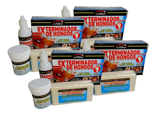 4 Kit Exterminador De Hongos Pies Y Uñas Pie De Atleta Sudor