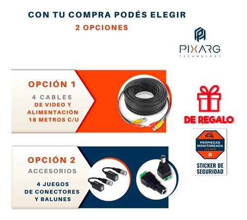 Imagen 4 de 10 de Kit 4 Camaras Seguridad 2mpx 1080p +dvr Dahua 8ch P2p +disco