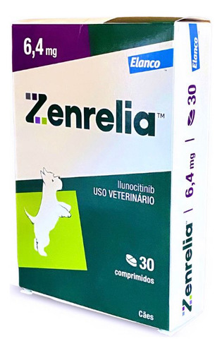 Zenrelia Tab 6,4mg 30 Comprimidos Dermatite Cães Elanco