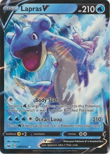 Lapras V 049/202 Ultra Raro Pokemon Tcg