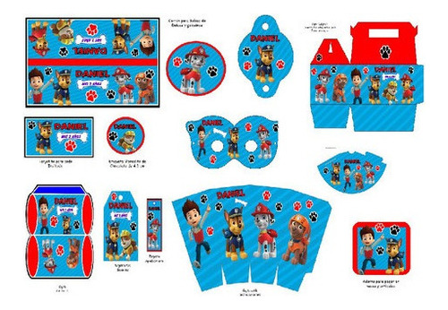 Kit Imprimible Patrulla Canina Paw Patrol Editable