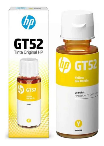 Tinta De Impressora Hp Gt51 / Gt52 / Gt53 Amarelo De 70 Ml