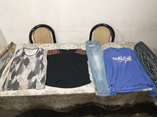 Lote De Ropa Ideal Feria Americana 56 Prendas Blanco (Usado)