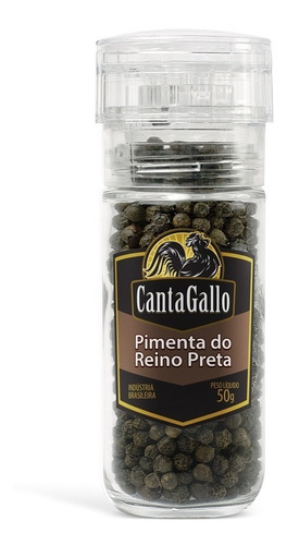 Pimenta Do Reino Preta (moedor Reutilizável) - 50g  Cantagal