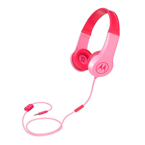 Imagen 3 de 3 de Audifonos Motorola Squads 200 On Ear Rosado