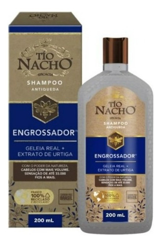 Shampoo Tío Nacho 200ml Engrossador