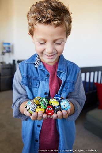 12 Metals Cars Mini Racers Disney Pixar Cada Uno Mide 4 Cm