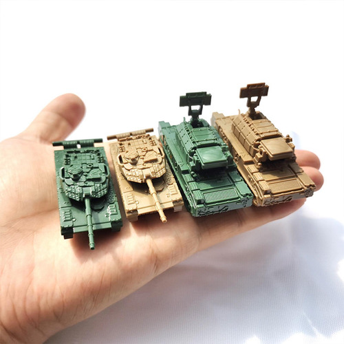 4 X 1/144 Modelo De Tanque 4d Quebra-cabeças Diy Montar