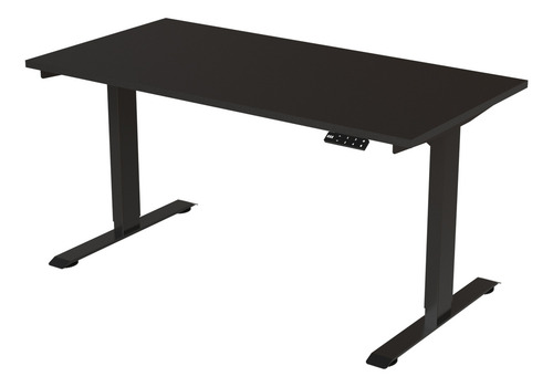 Escritorio Estandar Altura Ajustable Electrico Randu Negro Tablero 150x75 25mm Negro