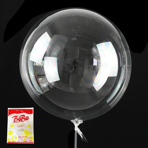 10 Unidades Balão Bubble 18 Polegadas - 45 Cm - Cristal