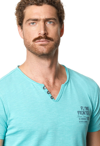 Polera Hombre Clearwater Azul Ferouch Ss23