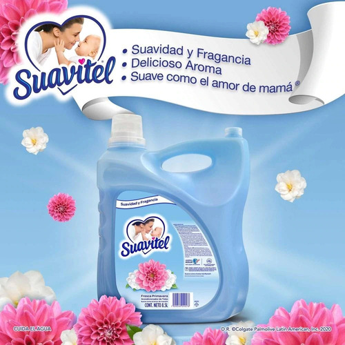Suavizante Suavitel Cuidado Diário Fresca Primavera En Botel