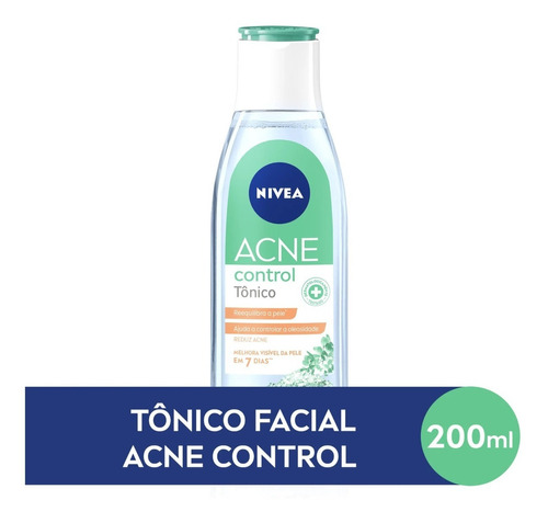 Nivea Tônico Facial Acne Control 200ml Tipo de pele Oleosa