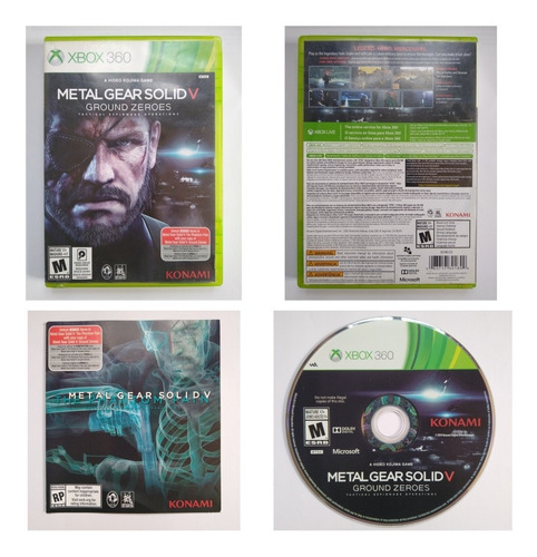 Metal Gear Solid V Ground Zeroes Xbox 360 Requiere Disco Dur (Reacondicionado)