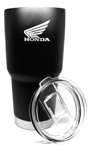 Termo Honda Yangra De Acero Inoxidable Grado Alimenticio 850ml Negro