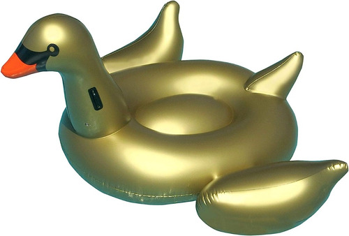 Inflable Gigante Cisne Dorado