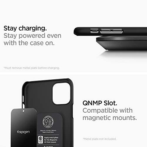 Imagen 7 de 9 de Funda Spigen Thin Fit Para iPhone 11 Color Negro