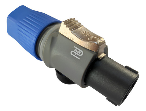 Conector Speakon Macho Volante 4 Polos Color Gris
