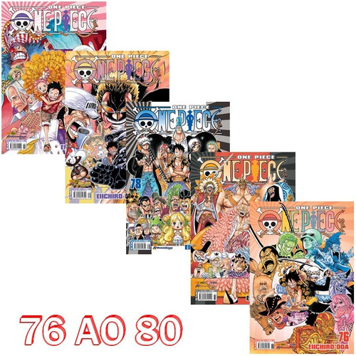 One Piece 76 Ao 80! Mangá Panini! Novo E Lacrado!