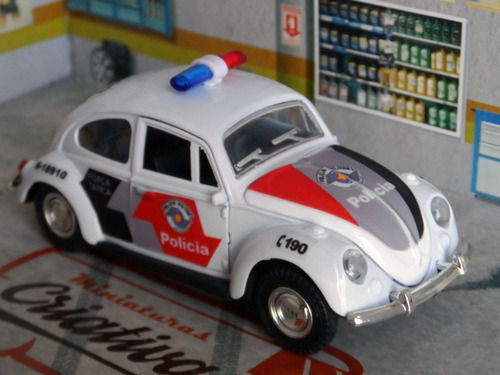 Imagem 5 de 8 de Miniatura Fusca Pmesp Polícia Militar Sp