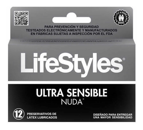 Pack 60 Condones Lifestyle Nuda Ultrasensible