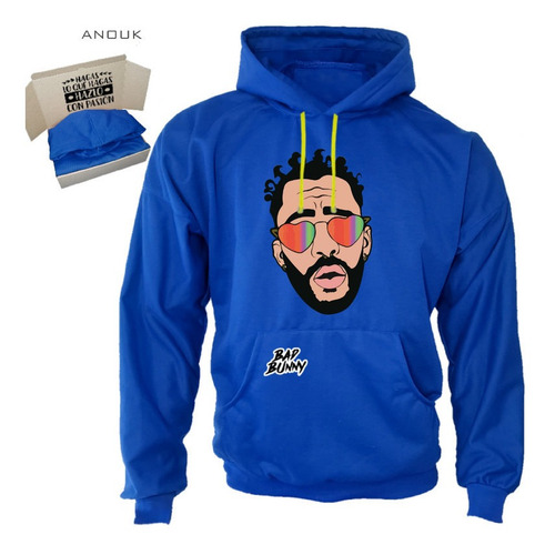 Imagen 5 de 10 de Buzo Hoodie Personalizado Saco Bad Bunny Unisex Estampado R4