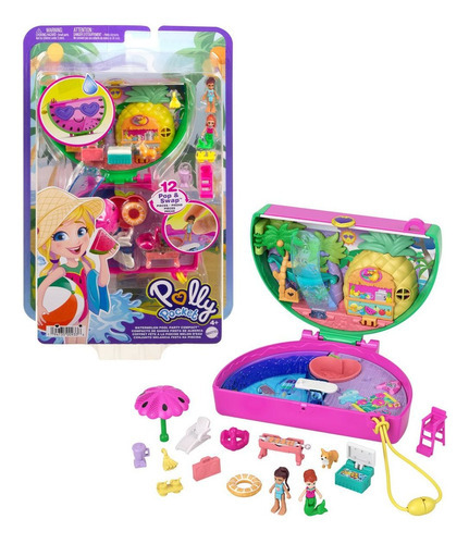 Polly Pocket - Watermelon Pool Party Compact - Mattel