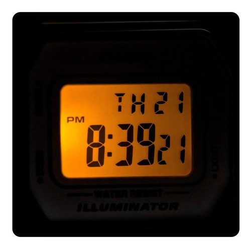 Reloj Casio W218hc Blanco Alarma Cronometro Luz Led Unisex