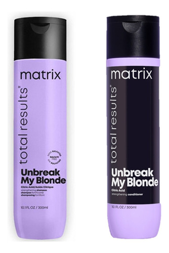 Kit Fortalecedor Shampoo + Enjuague Matrix Unbreak My Blonde