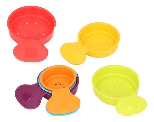 Vasos De Baño Apilables Para Bebés, 6 Unidades, Multicolores