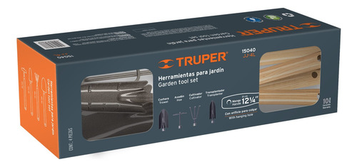 Herramientas Para Jardin 4 Piezas Reforzadas Truper 15040