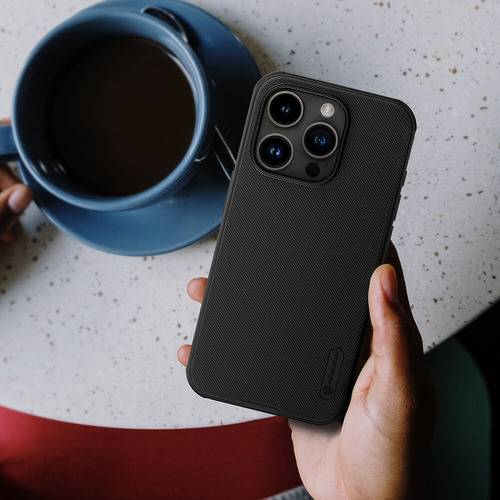 Chh Funda Antiimpacto Nillkin Frosted Pro For iPhone 15 Pro Max, Color Negro