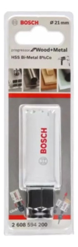 Serra Copo 21mm Progressor Para Madeira Bosch 2608594200